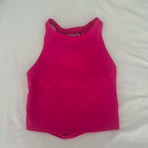 ALO Yoga Hot Pink Strappy Top